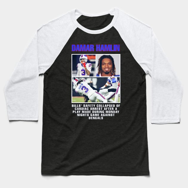 damar hamlin Baseball T-Shirt by ZIID ETERNITY